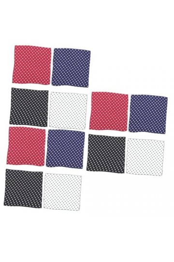 FRCOLOR 12 Pcs Foulard Carré À Pois Foulard Décoratif Bandana Tête Foulard Vintage Foulards En Satin Bandeaux De Mode Décorat