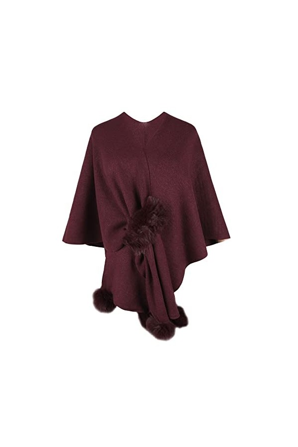 Foulard dhiver pour femme - Étole dhiver festif - Col en V rayé - Col en V - Pull en laine - Haut chemisier - Écharpe noire