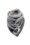 Keepwin Foulard dhiver chaud en coton avec capuche pour femme Imprimé papillon, b, taille unique