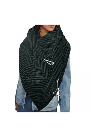 Générique Écharpe Triangle Femme Hiver Chaud Foulards Châles Écharpe Hiver Pashmina Châle Pour Les Femmes fashion solide écha