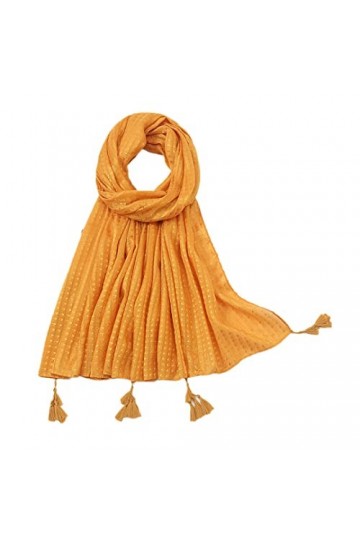 Foulard Châle En Viscose À Carreaux À Paillettes Unies Pour Femme Bandeau Enveloppant Doux Foulards Hijab Musulman