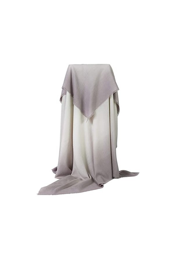 Stfery Écharpe Châle Rose, Foulard Femme Vintage Polyester Grand Foulard Carré Pompon Couleur Dégradé Hiver Douce 120x120CM