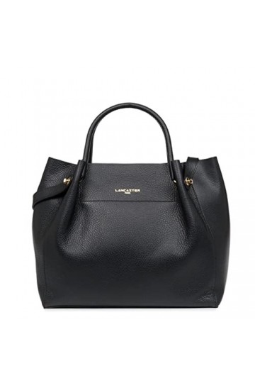 LANCASTER Sac cabas épaule - Foulonné Double Noir - In - Nude