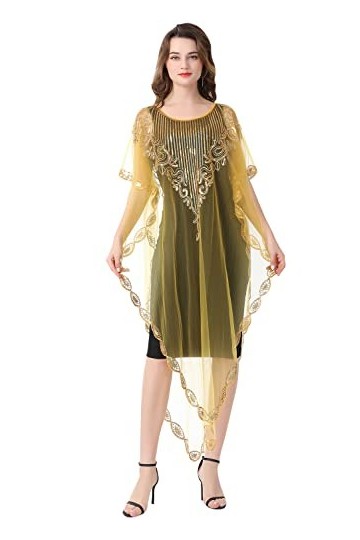 YAOMEI Femme Echarpe Châles Foulards, Broderie Etoles écharpe Fichus de tête Les mariages Mariée Bridemaids Tenue de soirée F