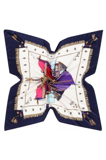 130cm Echarpe Écharpe Écharpe Blanche Femme Foulards Tassels Moulard Pour Dames Châle-5