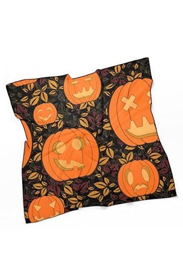 RAUP 27" Carré Soie Comme Foulards Carrés, Halloween Mode Soie Sentiment Foulard Moyen Carré Satin Foulard Pour Les Femmes