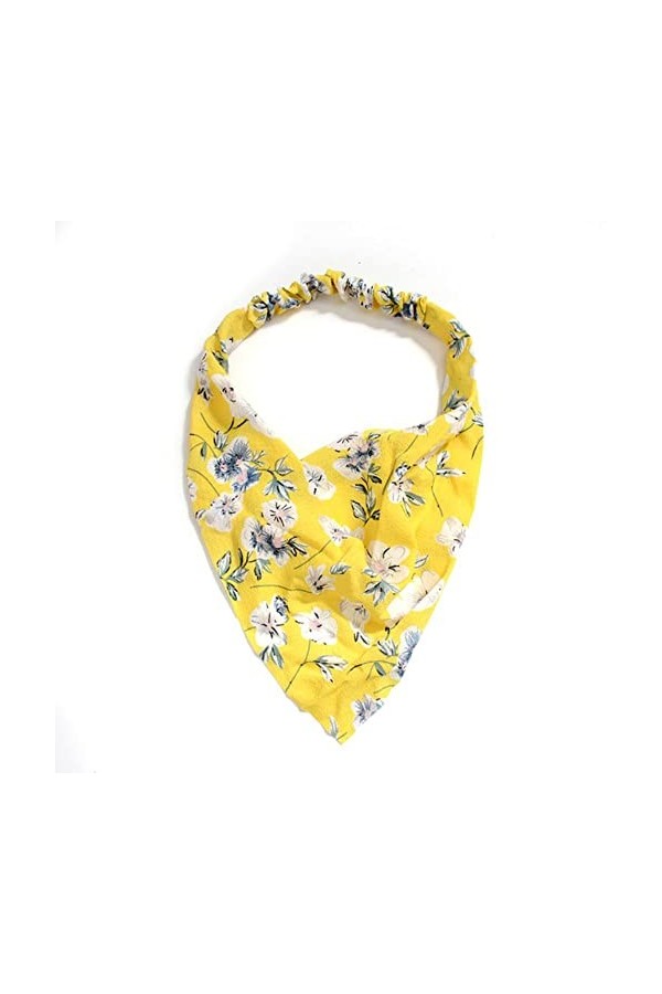 YKLL 63 Style Bohême Bandana pour Femmes Élastique Bandes De Cheveux Triangle Foulard Imprimé Floral Tête Wrap Écharpe Cheveu