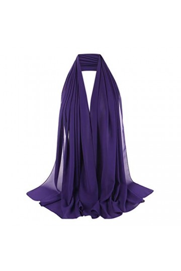 Cusstally Écharpes for femmes Femmes foulards couleur unie foulard perle Hijab léger mode cheveux écharpe automne wraps for f