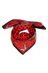 LORENZO CANA Foulard pour la femme – écharpe de 100% soie pour le printemps et l´été, carré avec les mesures de 70 x 70 cm – 