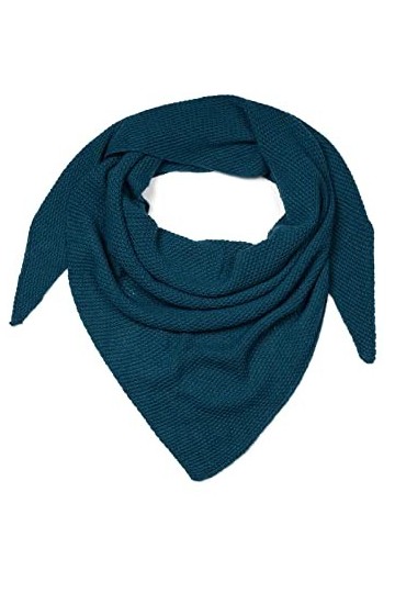 styleBREAKER Écharpe triangle XXL pour femmes avec motif de grain de riz en couleurs unies, écharpe, écharpe légère 01020042,