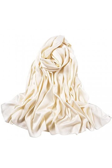Echarpe Châle Foulard Etole Femmes écharpes écharpes écharpes châles châles enveloppements de couleur solide satin satin sati