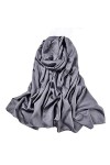 Echarpe Châle Foulard Etole Femmes écharpes écharpes écharpes châles châles enveloppements de couleur solide satin satin sati