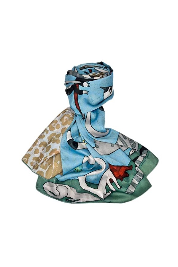 Goodforgoods Foulard 100 % soie pour femme avec motif de peinture de Van Gogh, irréversible, doux, délicat et léger avec les 