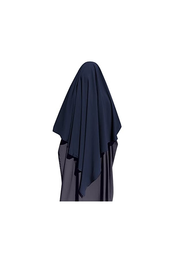 IBTOM CASTLE khimar Hijab à Enfiler Haut Jilbab pour Femme Musulmane Voilée Châle Islamique Rose One size
