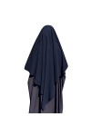 IBTOM CASTLE khimar Hijab à Enfiler Haut Jilbab pour Femme Musulmane Voilée Châle Islamique Rose One size