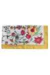 tessago - Foulard - Femme Jaune Bianco Taille unique