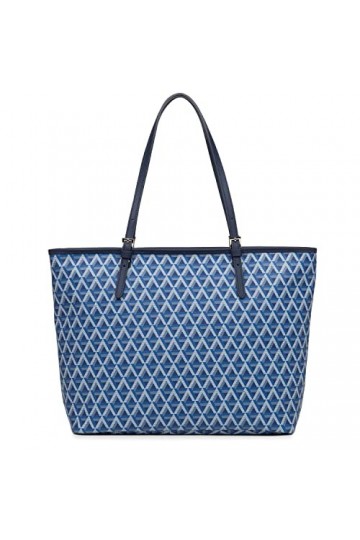 LANCASTER Grand sac cabas épaule - Ikon Bleu électrique