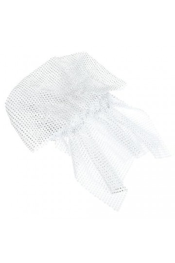 Beaupretty Casquettes Bling Strass Hijab Cap Scintillant Turbans Maille Élastique Cristal Tête Foulard Respirant Bling Strass