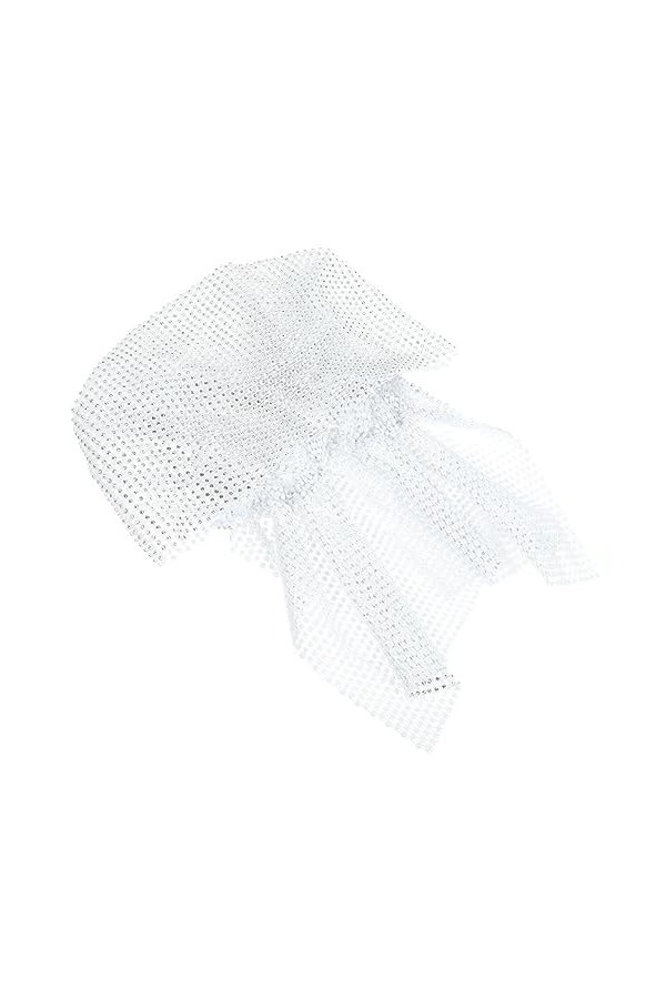 Beaupretty Casquettes Bling Strass Hijab Cap Scintillant Turbans Maille Élastique Cristal Tête Foulard Respirant Bling Strass