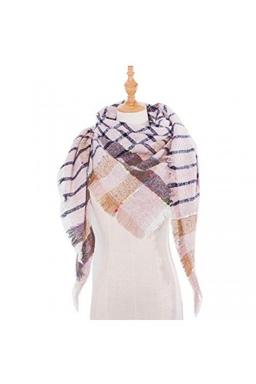 Hadristrasek Foulard Écharpes Foulards colorés pour Femmes Foulards Chauds Écharpes triangulaires châle dhiver Écharpe Châle