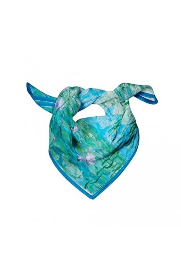 XKUN Foulard pour la Femme – écharpe de 100% Soie pour Le Printemps et l´été, carré avec Les mesures de 20.87 * 20.87in 53 * 