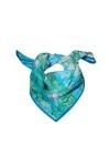 XKUN Foulard pour la Femme – écharpe de 100% Soie pour Le Printemps et l´été, carré avec Les mesures de 20.87 * 20.87in 53 * 
