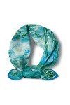 XKUN Foulard pour la Femme – écharpe de 100% Soie pour Le Printemps et l´été, carré avec Les mesures de 20.87 * 20.87in 53 * 