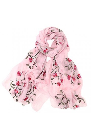 Cusstally Écharpes for Femmes Foulards Pistil Wrap Lady Gradient Couleur Foulards Écharpe Femmes Châle en Mousseline De Soie 