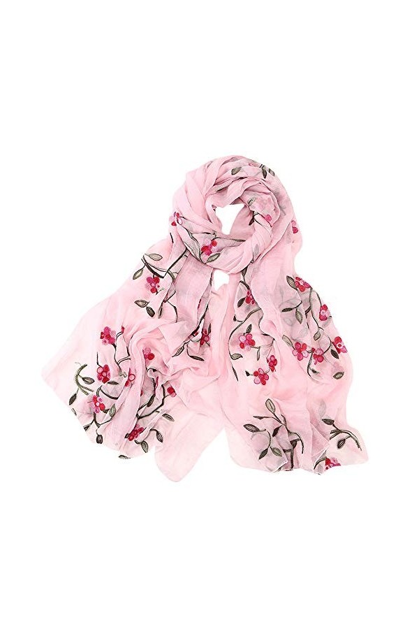 Cusstally Écharpes for Femmes Foulards Pistil Wrap Lady Gradient Couleur Foulards Écharpe Femmes Châle en Mousseline De Soie 