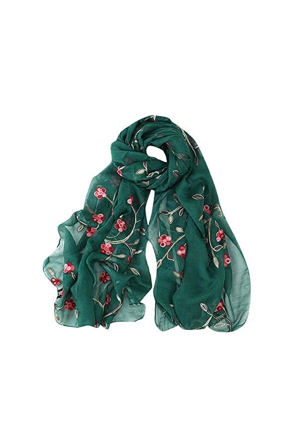 Cusstally Écharpes for Femmes Foulards Pistil Wrap Lady Gradient Couleur Foulards Écharpe Femmes Châle en Mousseline De Soie 