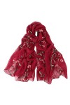 Cusstally Écharpes for Femmes Foulards Pistil Wrap Lady Gradient Couleur Foulards Écharpe Femmes Châle en Mousseline De Soie 