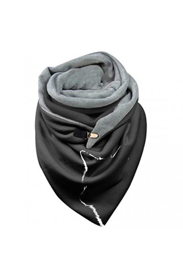 Cusstally Écharpes for Femmes Foulards Mode Impression Hiver Chaud Doux châles décontracté Femmes Wrap Bouton écharpe écharpe