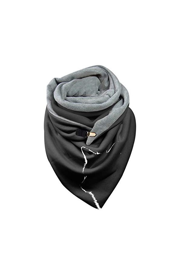 Cusstally Écharpes for Femmes Foulards Mode Impression Hiver Chaud Doux châles décontracté Femmes Wrap Bouton écharpe écharpe