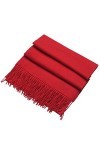 DonDon Écharpe femme hiver chaud et large Châle Etole Foulard 200 x 70 cm - Rouge