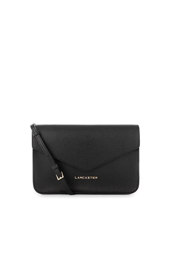 LANCASTER Sac trotteur - Saffiano Signature Noir