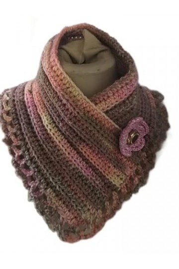 bijou pince de foulard camée chat et son echarpe offerte