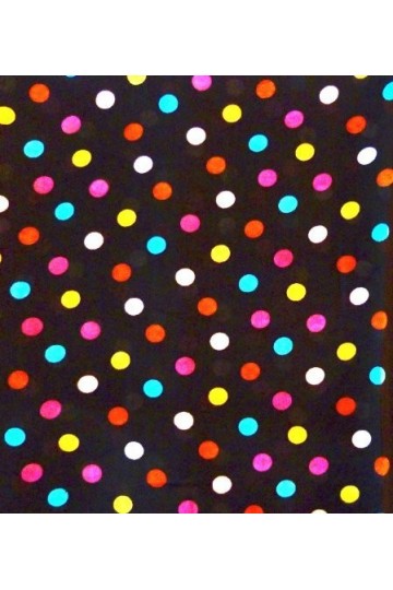 Evil Wear Foulard foulard style années 50 140 x 45 cm multicolore, Noir avec mouche multicolore, L