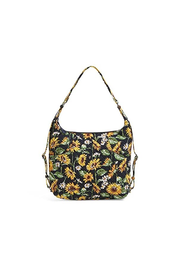 Vera Bradley Vera Tote Bag, Black-Recycled Cotton