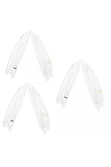 SEWACC 3 Pièces Serviette De Prière Châle Pour Hommes Foulard De Plage Foulards Pour Femmes Couverture De Méditation Habillée