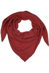 styleBREAKER 01020044 Écharpe triangulaire en mousseline de coton pour femme Couleur unie, rouge bordeaux, taille unique