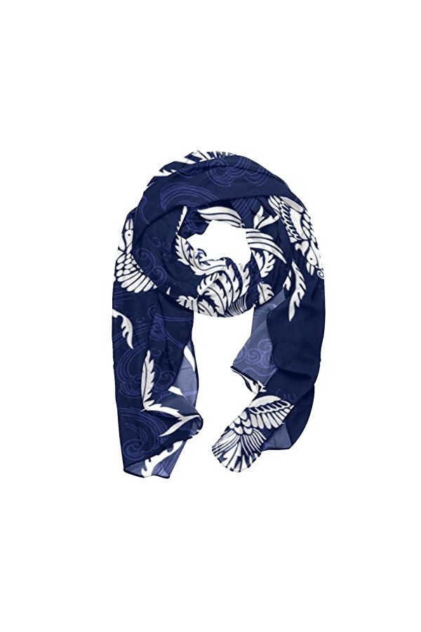 FVQL Écharpes longues et légères pour femmes foulard en soie, Phénix Oiseau Résumé