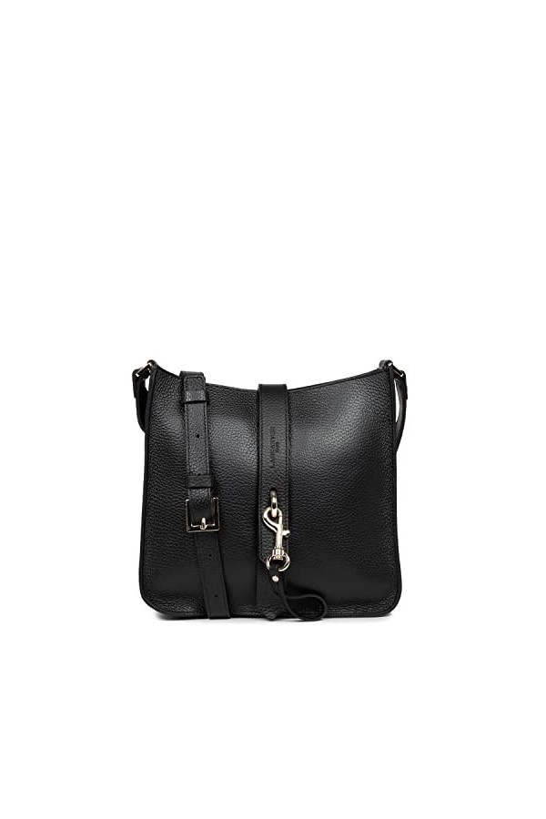 LANCASTER Sac trotteur - Foulonné Double Hook Noir - In - Nude