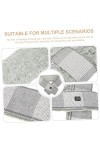 Healifty 3 Pièces Écharpe Chauffante Foulards Pour Hommes Foulards Pour Femmes Foulards Pour Dames Écharpe Chauffante USB Éch