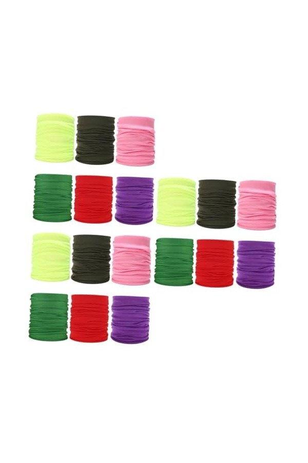 FOMIYES 18 Pcs Cou Bandana Dames Foulards Mouchoirs Pour Femmes Cagoule Cache-Cou Femmes Écharpe Bandes De Cheveux Créatives 