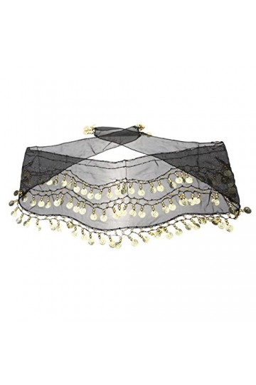 TENDYCOCO Jupes De Danse 4 Pcs Taille Chaîne Foulards pour Femmes Habillé Sequin Ceinture Dames Foulards Sequin Hanche Écharp