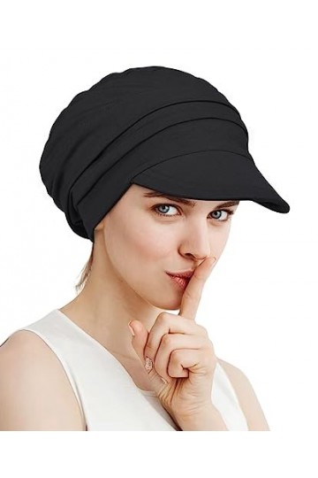 Alnorm Casquette de baseball super douce et respirante en bambou pour femme, Noir , taille unique