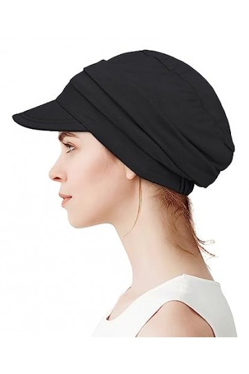 Alnorm Casquette de baseball super douce et respirante en bambou pour femme, Noir , taille unique