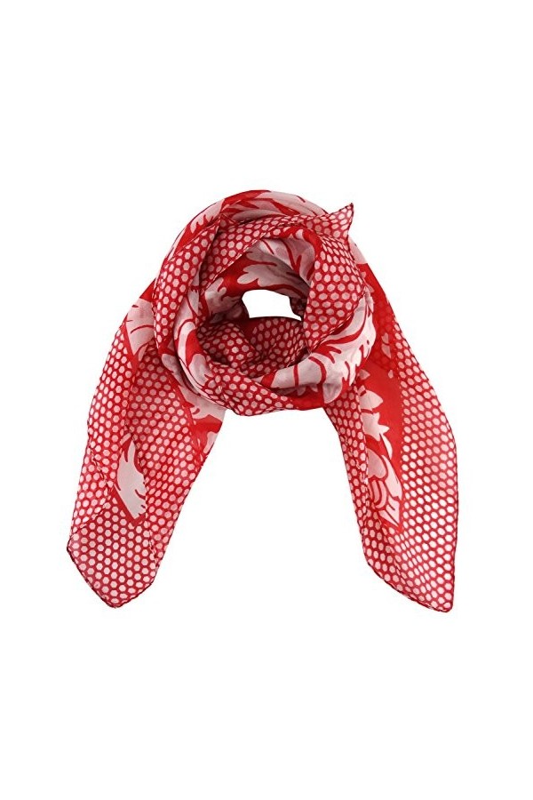 TigerTie - Foulard - À Fleurs - Femme - vert - Taille unique