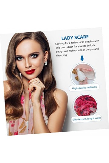 Abaodam 3 Pièces Foulards Châles DÉté Pour Femmes Foulard En Soie Pour Cheveux Châle En Soie Enveloppes Pour Femmes Châle Fe