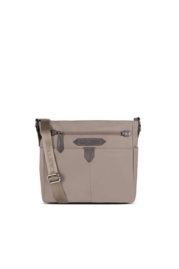 Sac besace - Basic Sport Noir - Taupe - Galet
